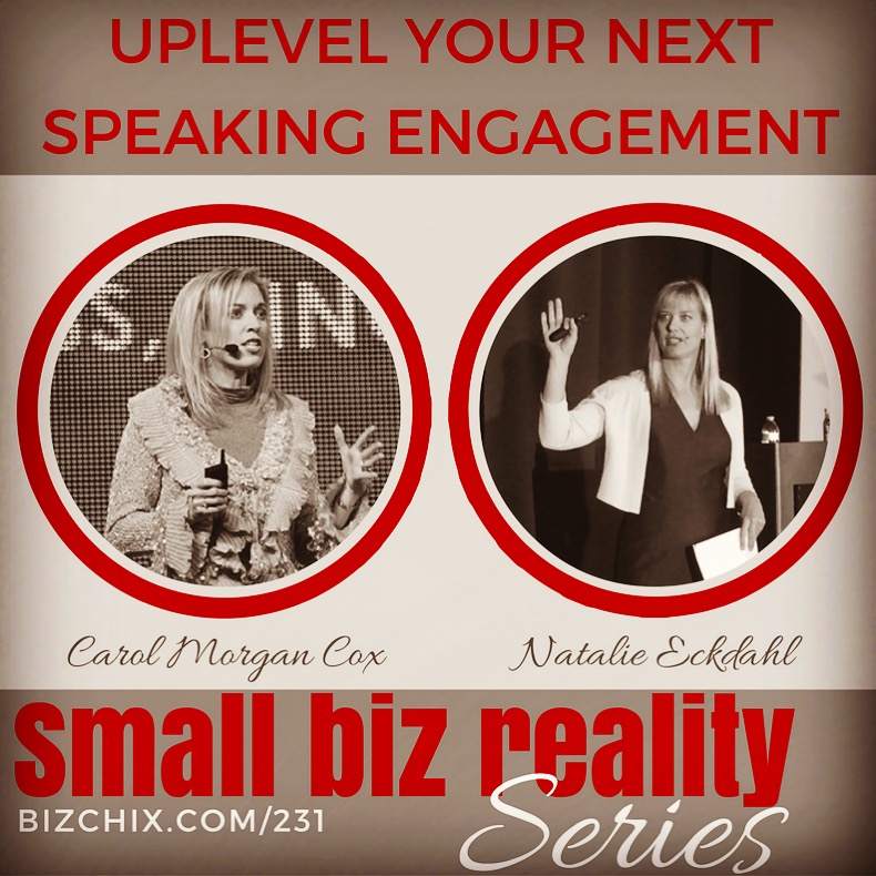 Biz Chix podcast interview on speaking