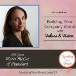 Marci McCue on the Speaking Your Brand podcast