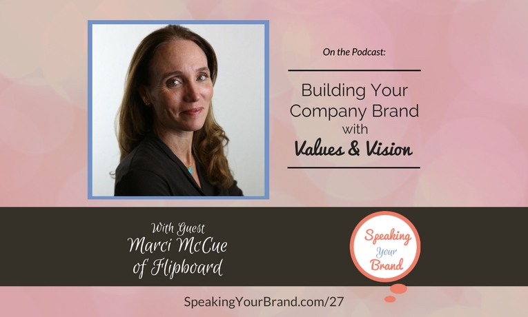 Marci McCue on the Speaking Your Brand podcast