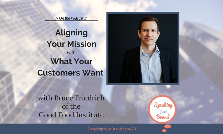 Bruce Friedrich on the Speaking Your Brand Podcast