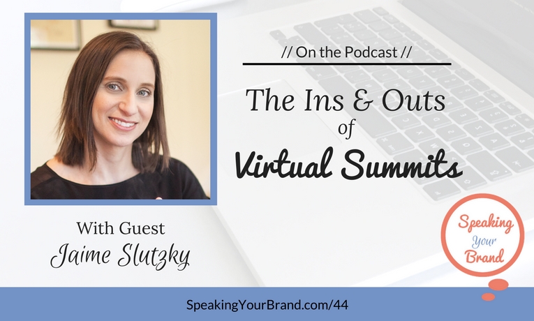 Jaime Slutsky on the Speaking Your Brand podcast