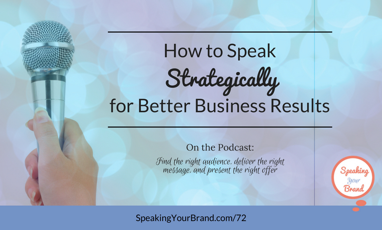 How to Speak Strategically for Better Business Results: Podcast Ep. #72