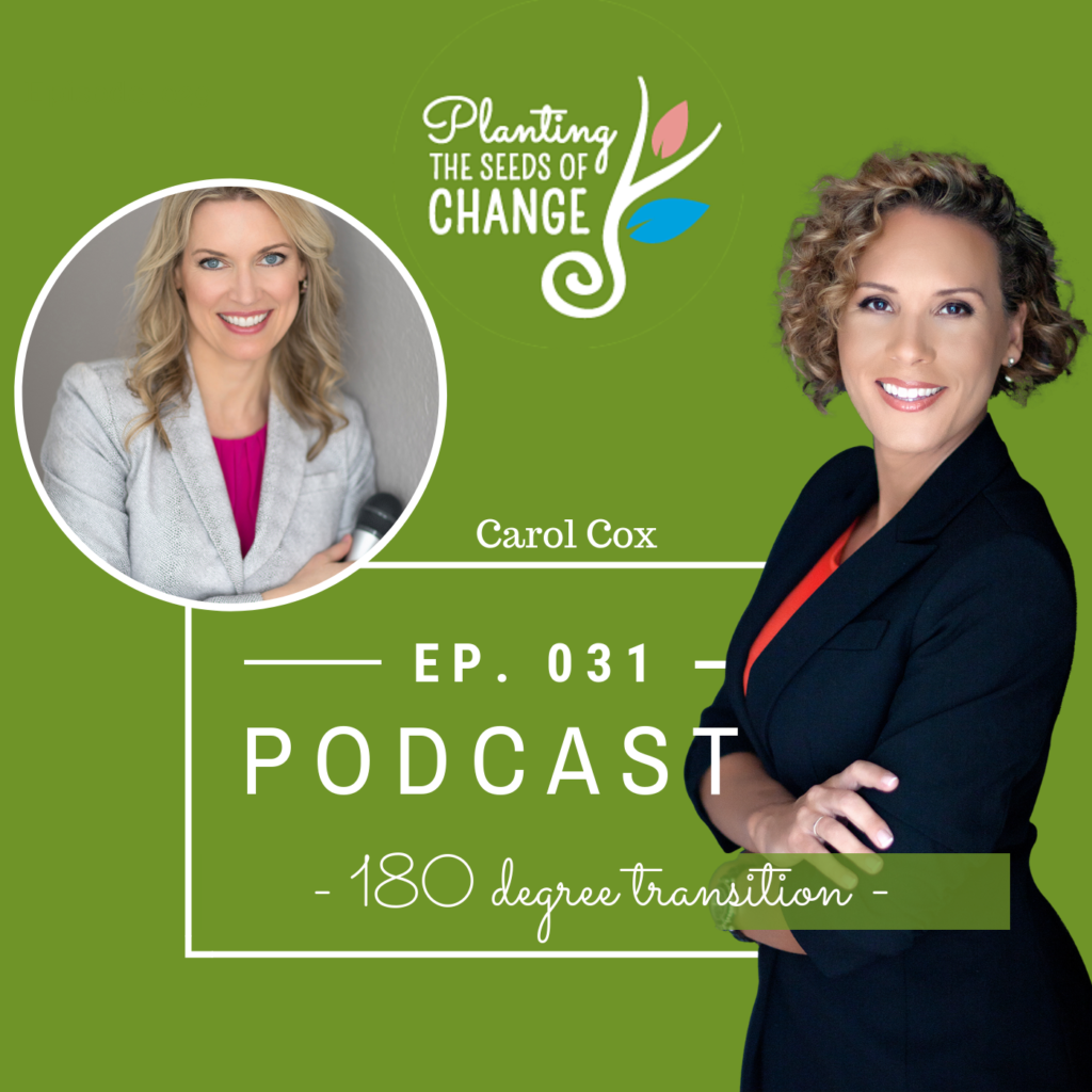 Carol Cox on the Planting the Seeds of Change Podcast, Hosted by Belinda Brown