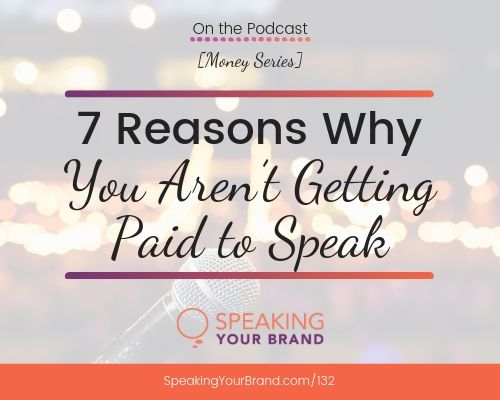 Speaking Your Brand podcast series on money