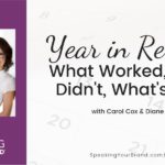 Year in Review: What Worked, What Didn't, What's Next with Carol Cox and Diane Diaz [Goals & Planning Series]: Podcast Ep. 201 | Speaking Your Brand