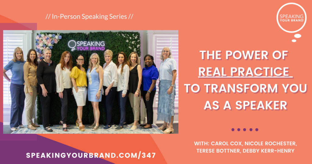 The Power of REAL Practice to Transform Yourself as a Speaker [In-Person Speaking Series]
