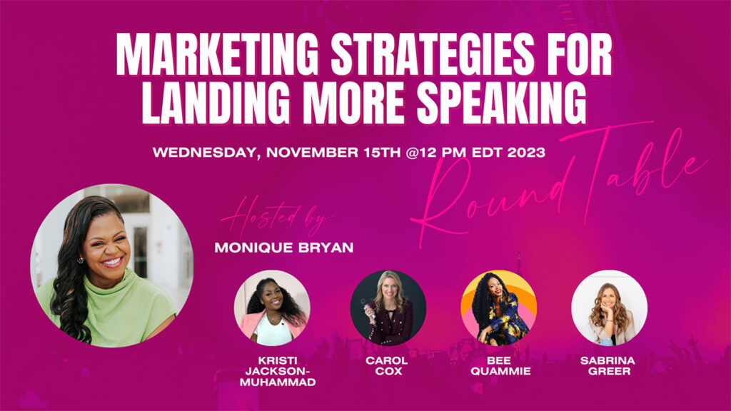 Marketing Strategies For Landing More Speaking Engagements Roundtable