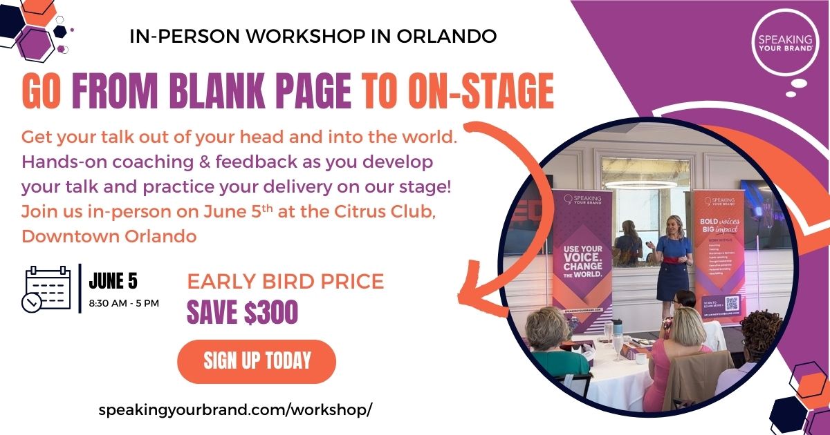 Speaking Workshop in Orlando for Entrepreneurs and Leaders